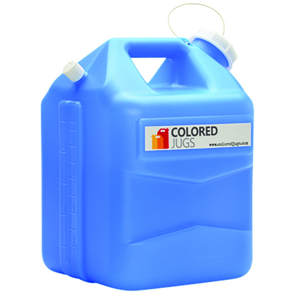 Colored Jugs 2.5 gallon Jug with Vent Spout and Cap with Lanyard