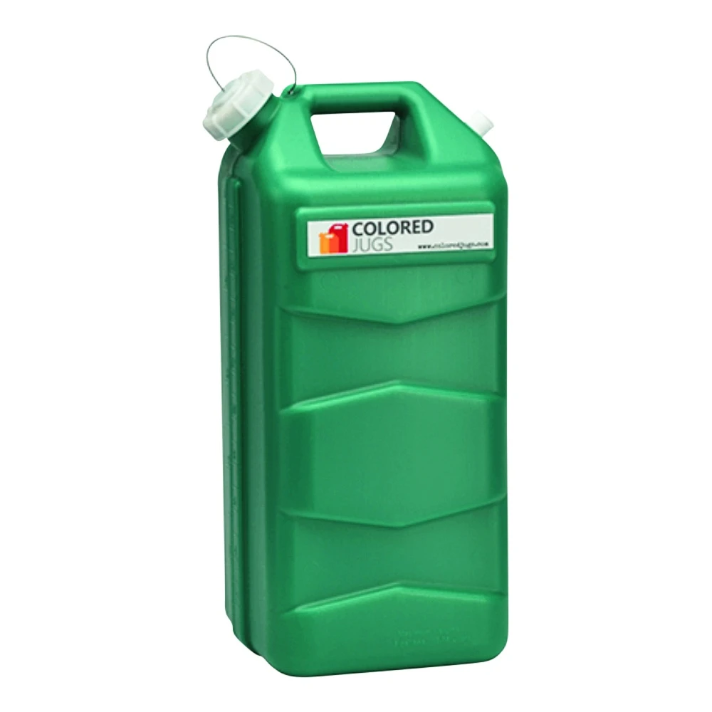 Colored Jugs Jug with Vent Spout Cap and Lanyard, 5 Gallon