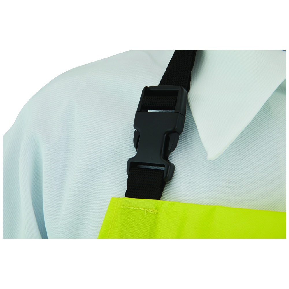 Polyurethane Coated Nylon Apron, 35 Inch x 50 Inch, Yellow