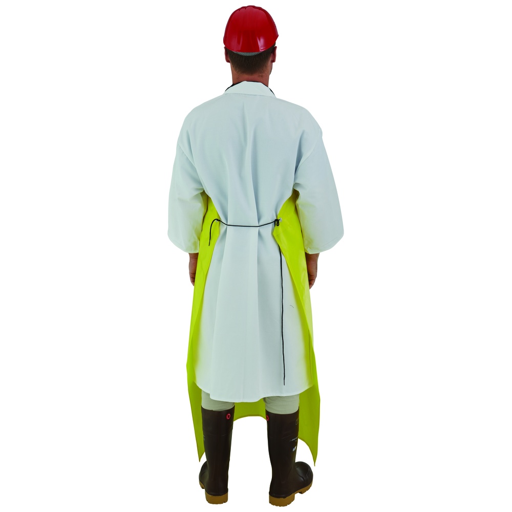 Polyurethane Coated Nylon Apron, 35 Inch x 50 Inch, Yellow