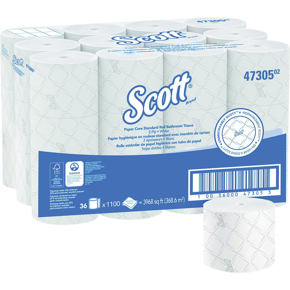 Scott Pro Paper Core Standard Roll 2-Ply Toilet Paper