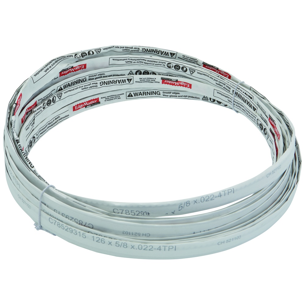 Edgemaster Bandsaw Blades, Premium, 126" x 5/8" x .022, 4TPI