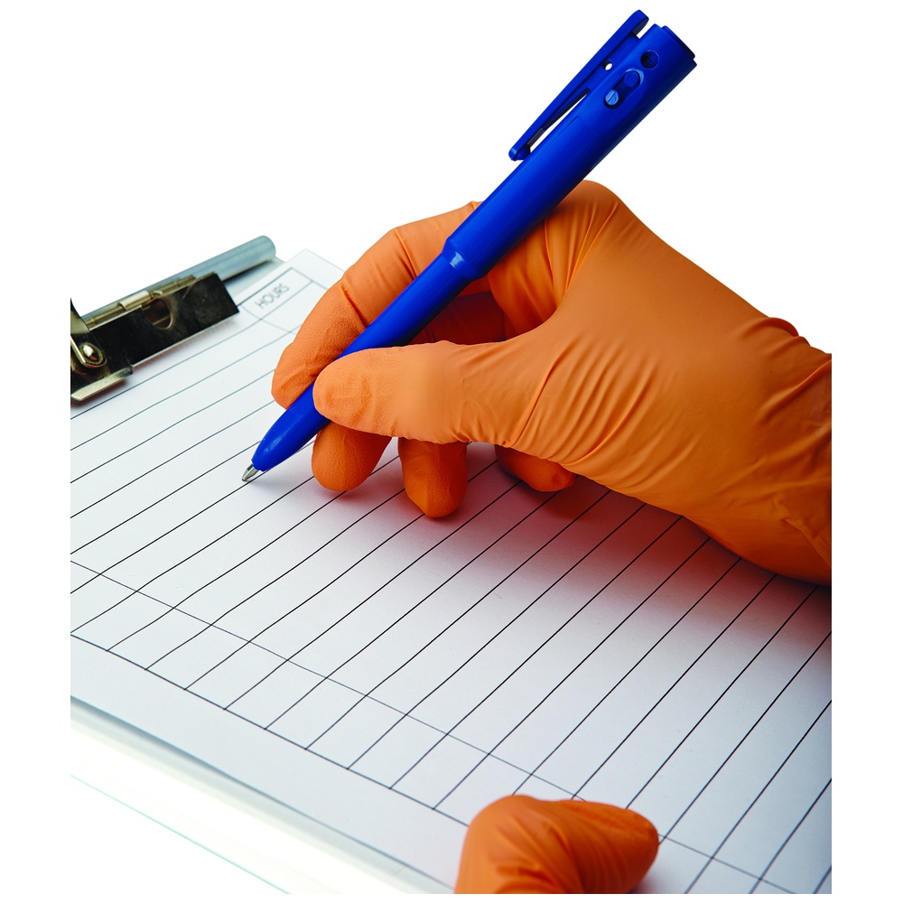 Detectapro Metal Detectable Pressurized Retractable Pen, Blue Body