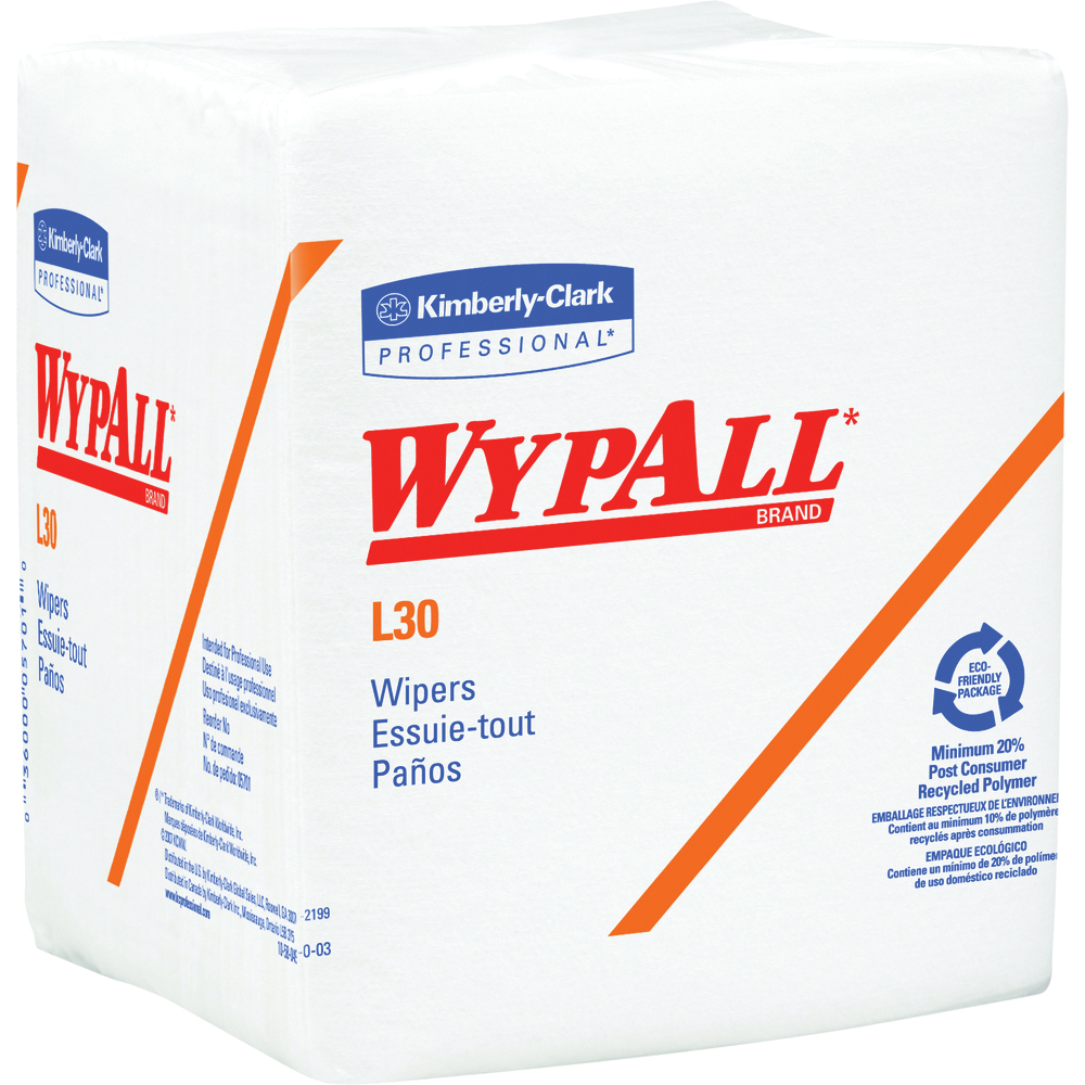 WypAll General Clean L30 Heavy Duty Cleaning Towels, 1/4 Fold WypAll General Clean L30 Heavy Duty Cleaning Towels, 1/4 Fold