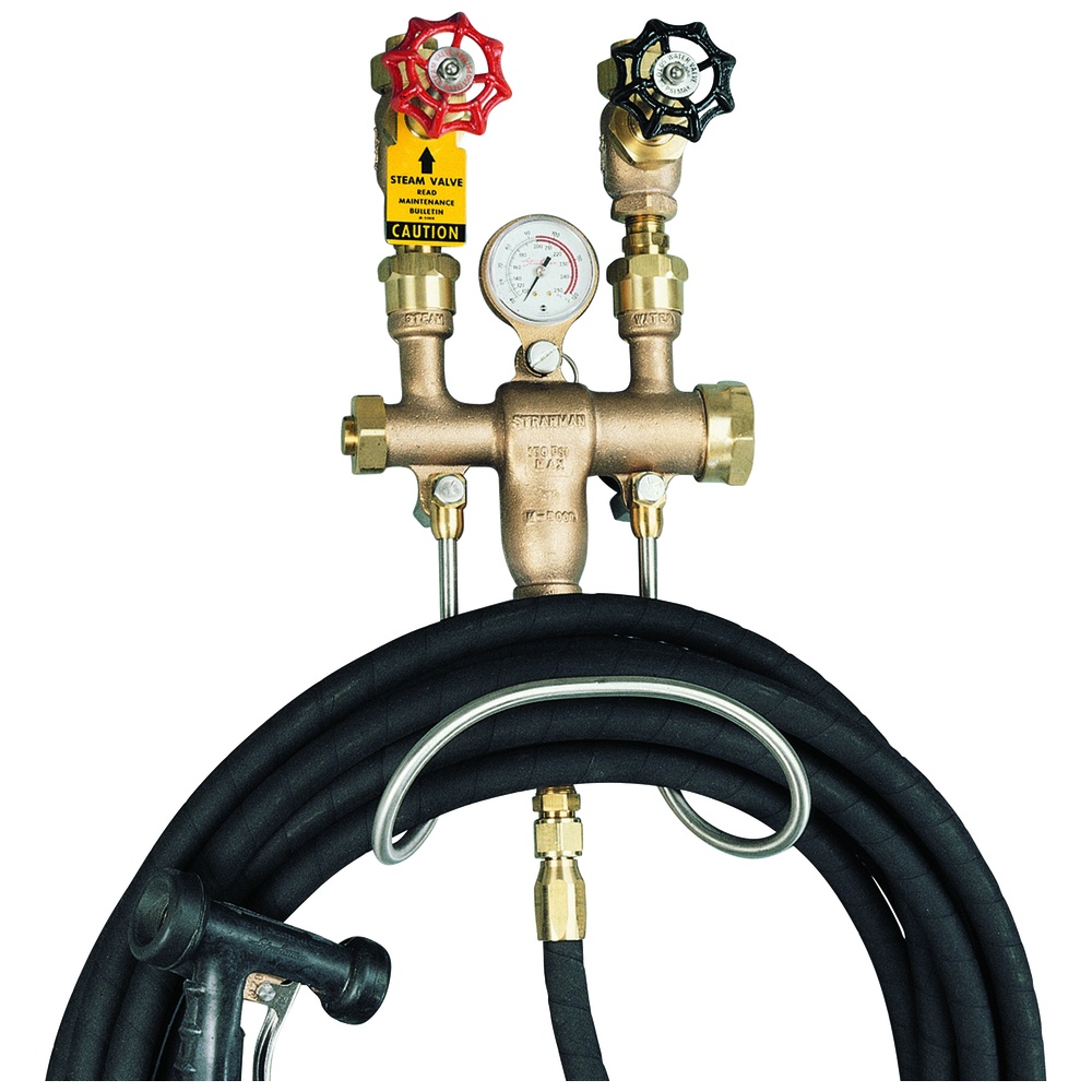 Strahman M-5000TG Bronze Mixing Unit Hose Station with Medium Steam Pressure, Top Entry