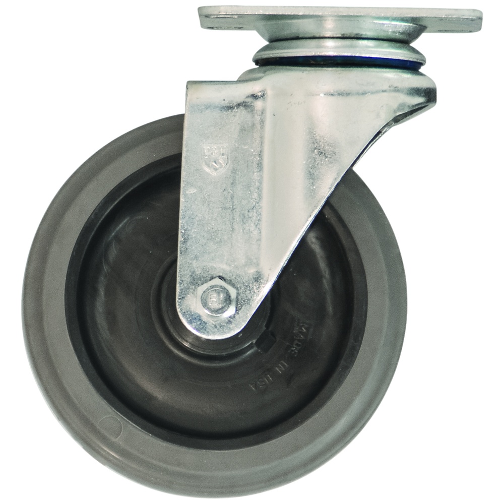 New Age Swivel Plate Casters, 5 Inch, 250 Pound Capacity
