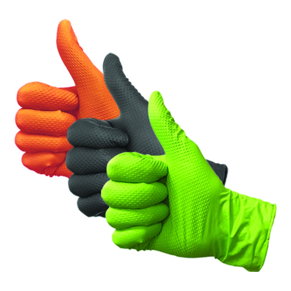 Eagle Protect Disposable Nitrile Gloves, Diamond Texture, 6mil