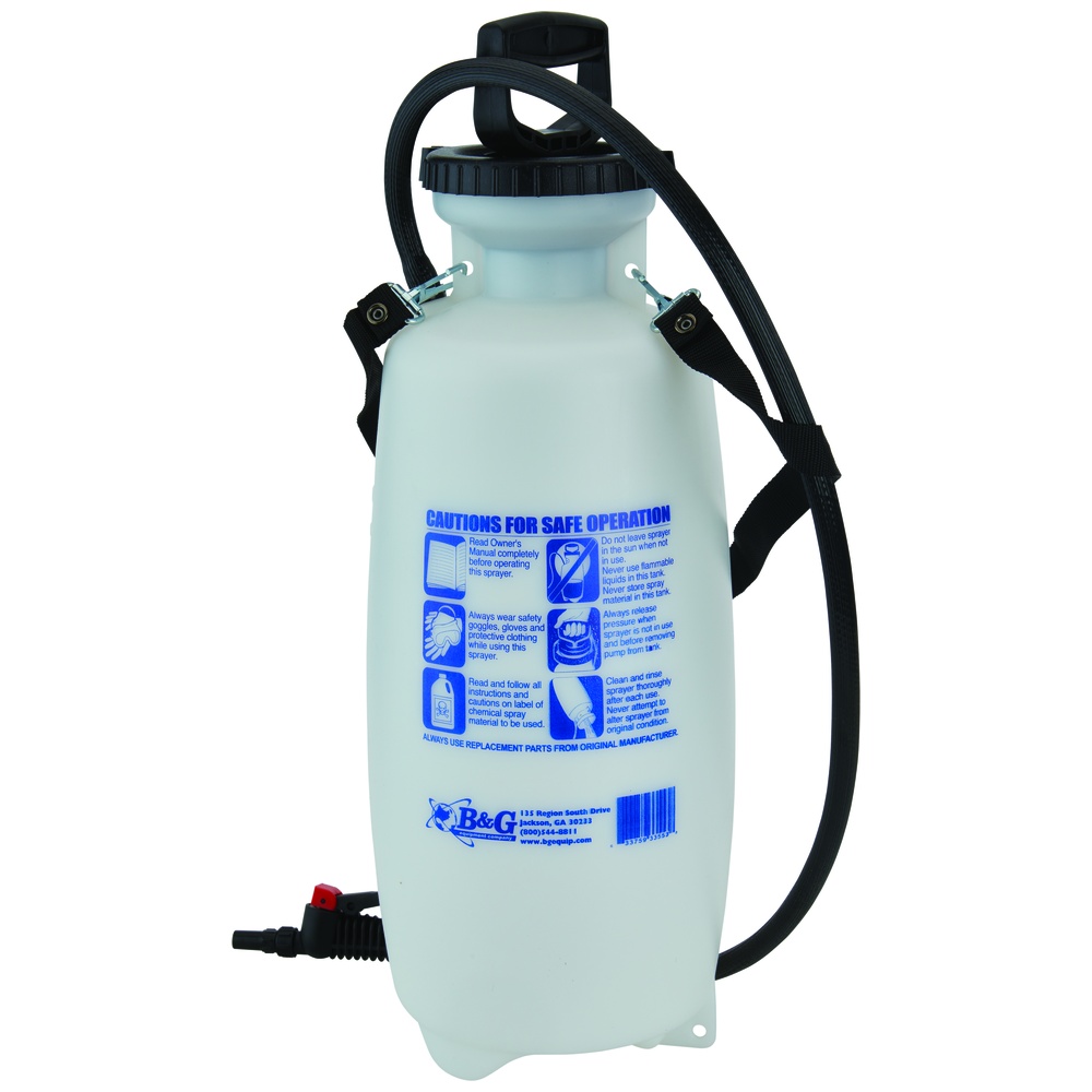 DuraSpray V Molded Polyethylene Sprayers, Chemical-Resistant, Viton Seals, Braided, Chemical-Resistant Hose, Brass Wand