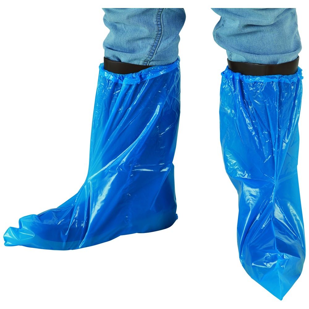 WorkHorse Disposable Poly Shoe Covers, 3-Mil