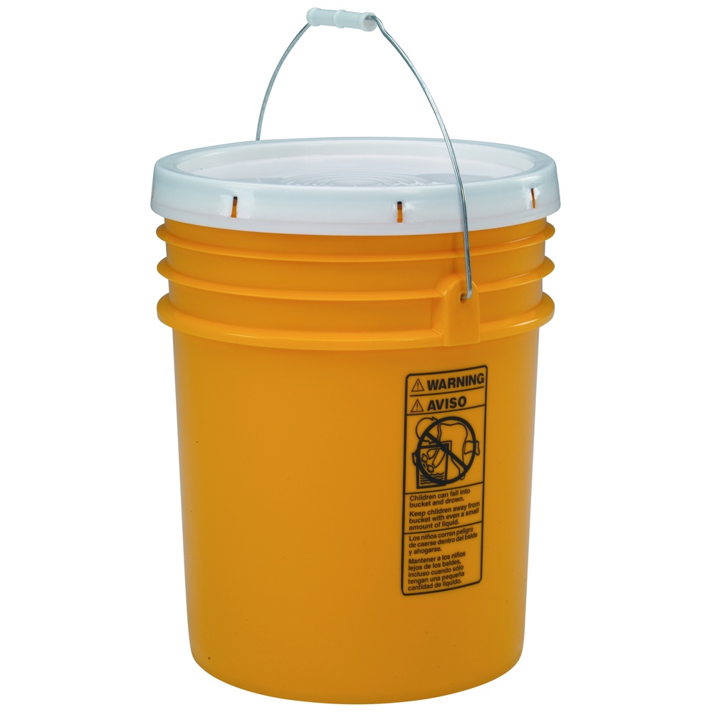 Berlin Packaging Food Approved Plastic Bucket, 5-Gallon