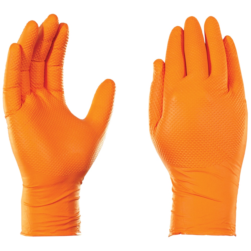 Ammex Gloveworks® Nitrile Gloves, 8mil, Raised Diamond Texture