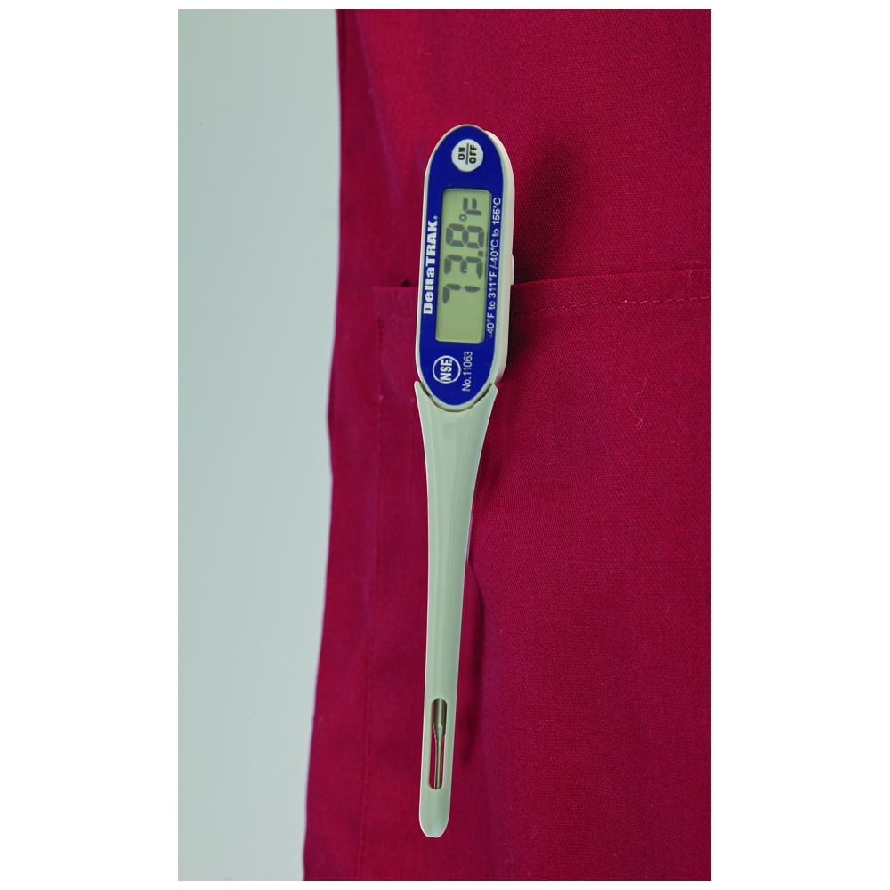 DeltaTrak 11063 Waterproof Thermometer, Needle Point Stem