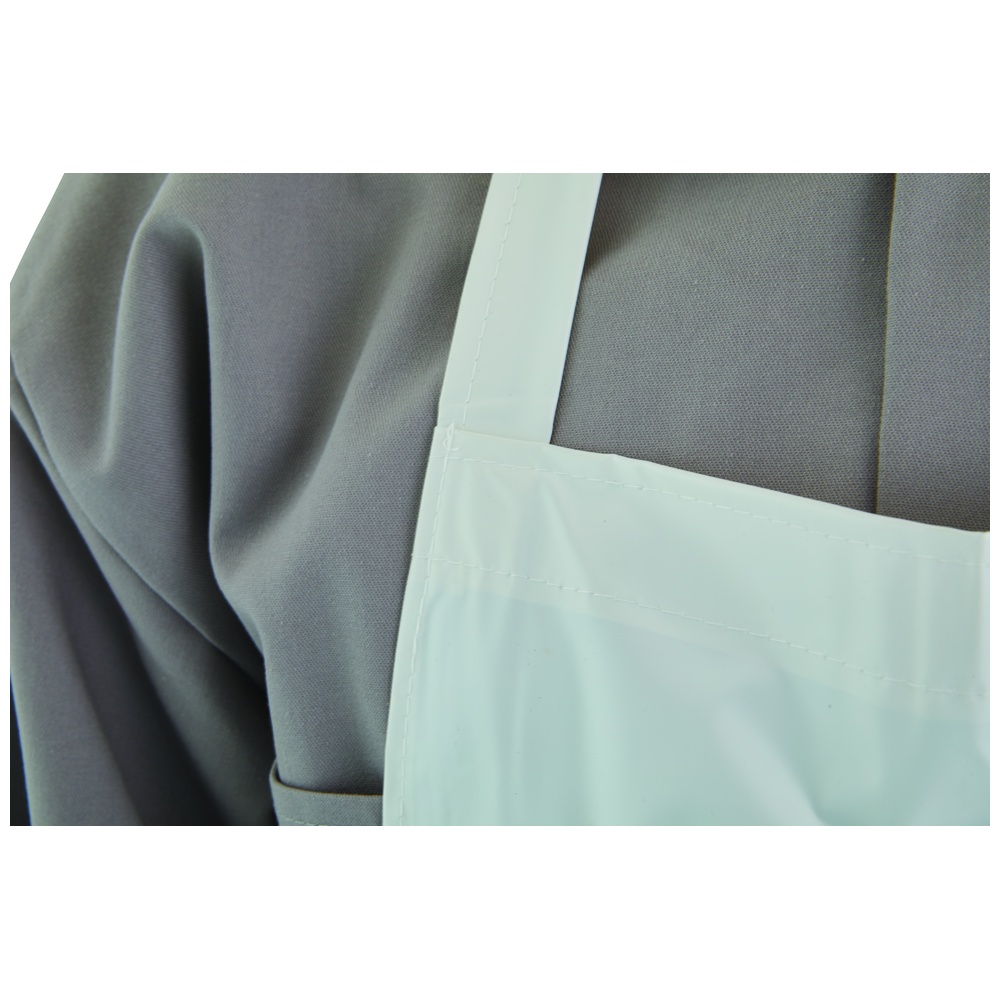Locknane Vinyl Apron, 31 Inch x 39 Inch, Pencil Pocket, Metal Grommets, String Ties, 6 Mil