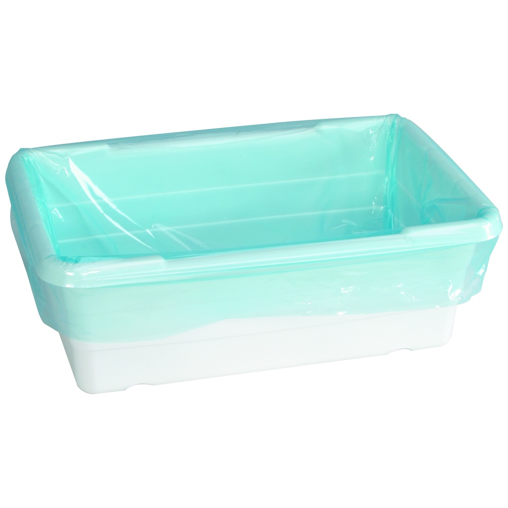 Clarity Tote Liner, 1.5 Mil, 22 Inch x 15 Inch x 20 Inch, Blue