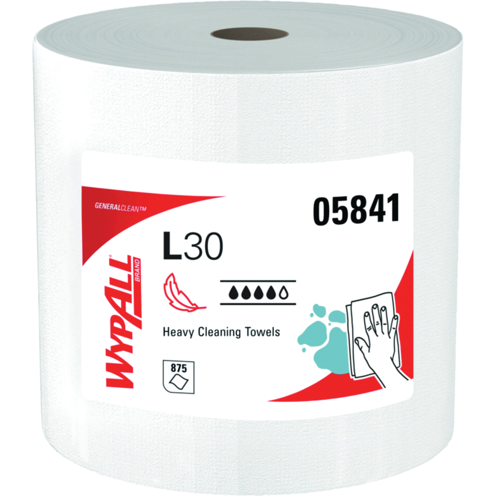 WypAll General Clean L30 Heavy Duty Cleaning Towels, Jumbo Roll