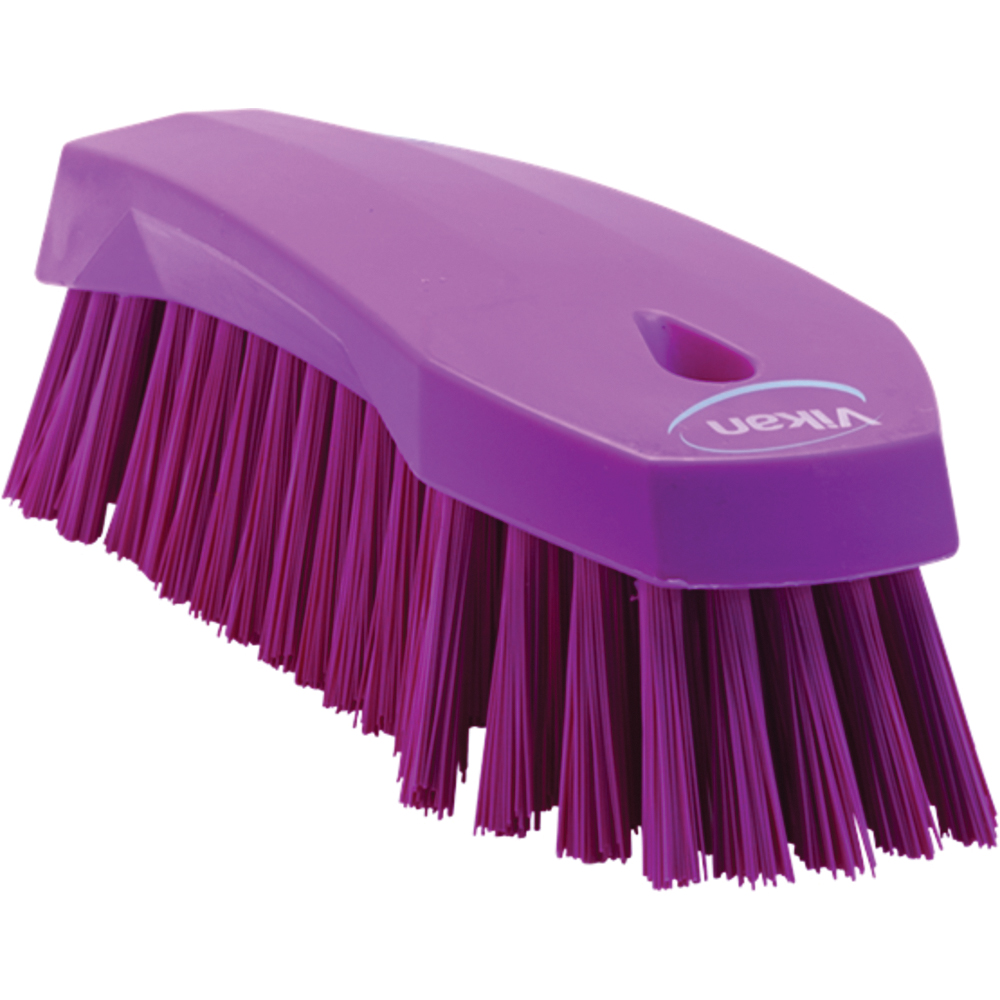 Vikan Hand Brush w/ Stiff Bristles, 7.9in
