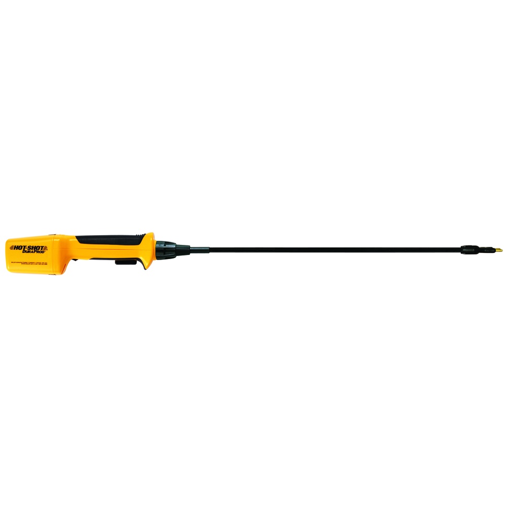 Hot Shot DuraProd® Rechargeable Livestock Prod with 32-Inch with Flexible Shaft, Yellow