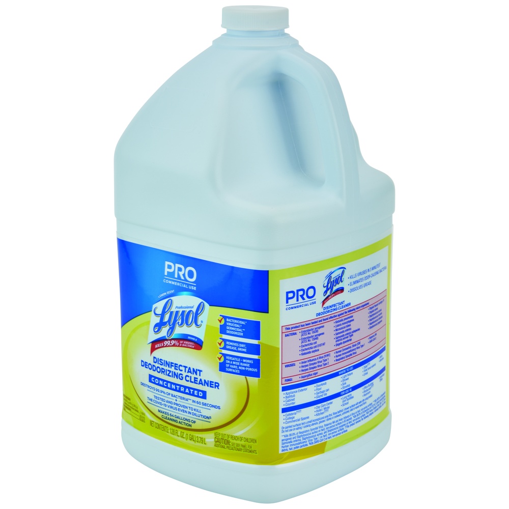 Lysol Disinfectant Deodorizing Cleaner, Lemon, 1 Gallon