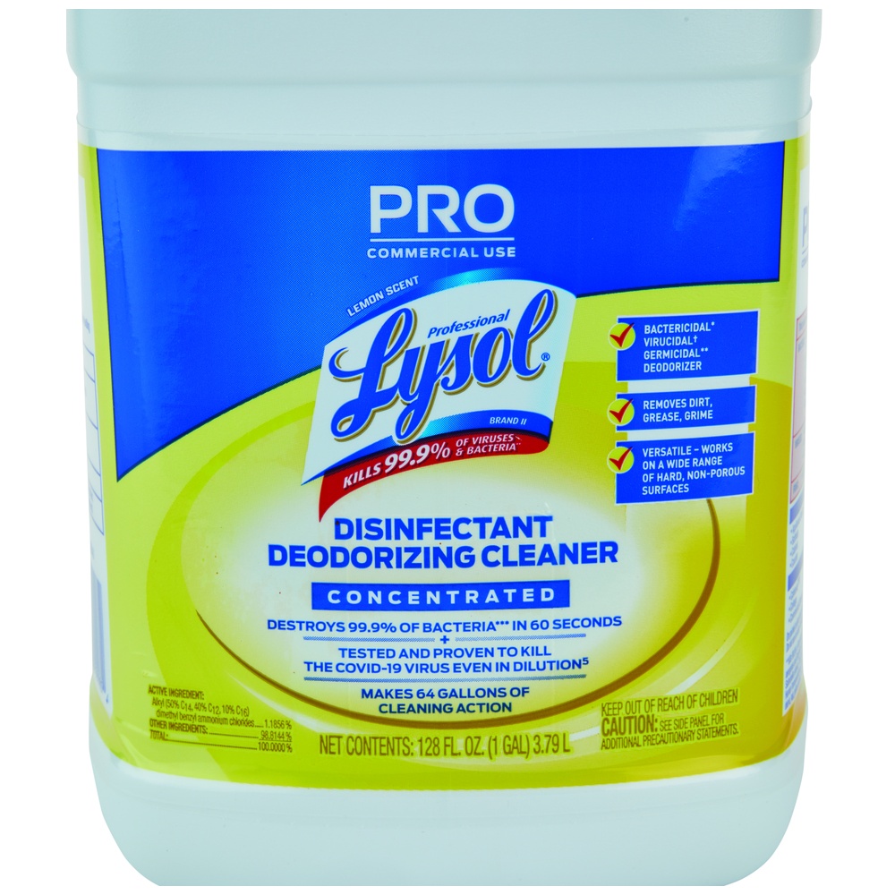 Lysol Disinfectant Deodorizing Cleaner, Lemon, 1 Gallon