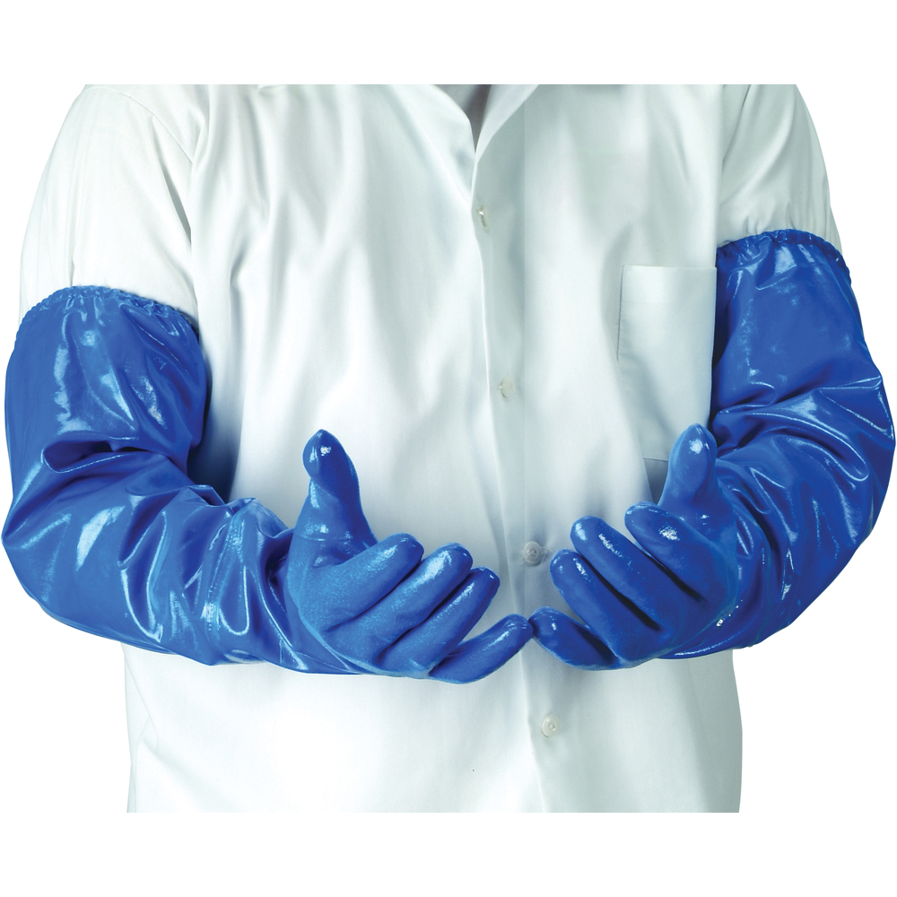 PIP North® Nitri-Knit™ Supported Nitrile Gloves, 26in, Blue