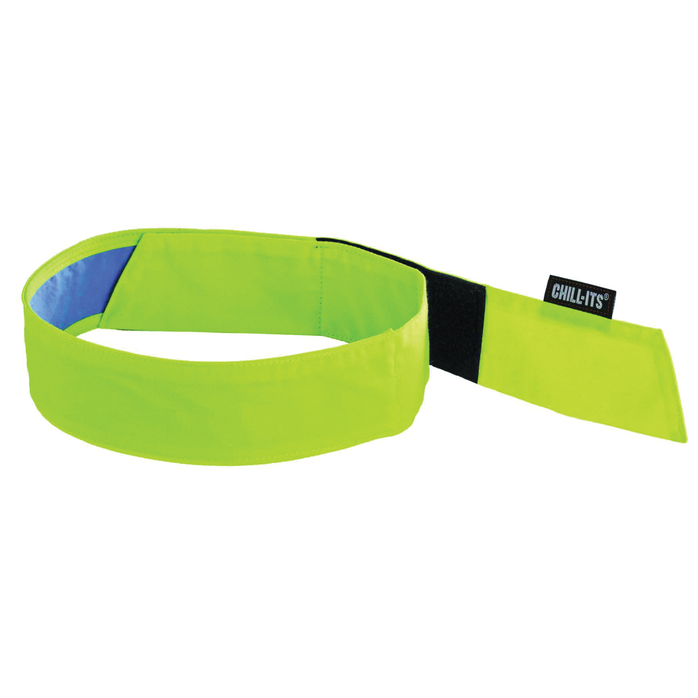 Ergodyne Chill-Its 6705CT Evaporative Cooling Bandana Headband w/ Hook & Loop Closure