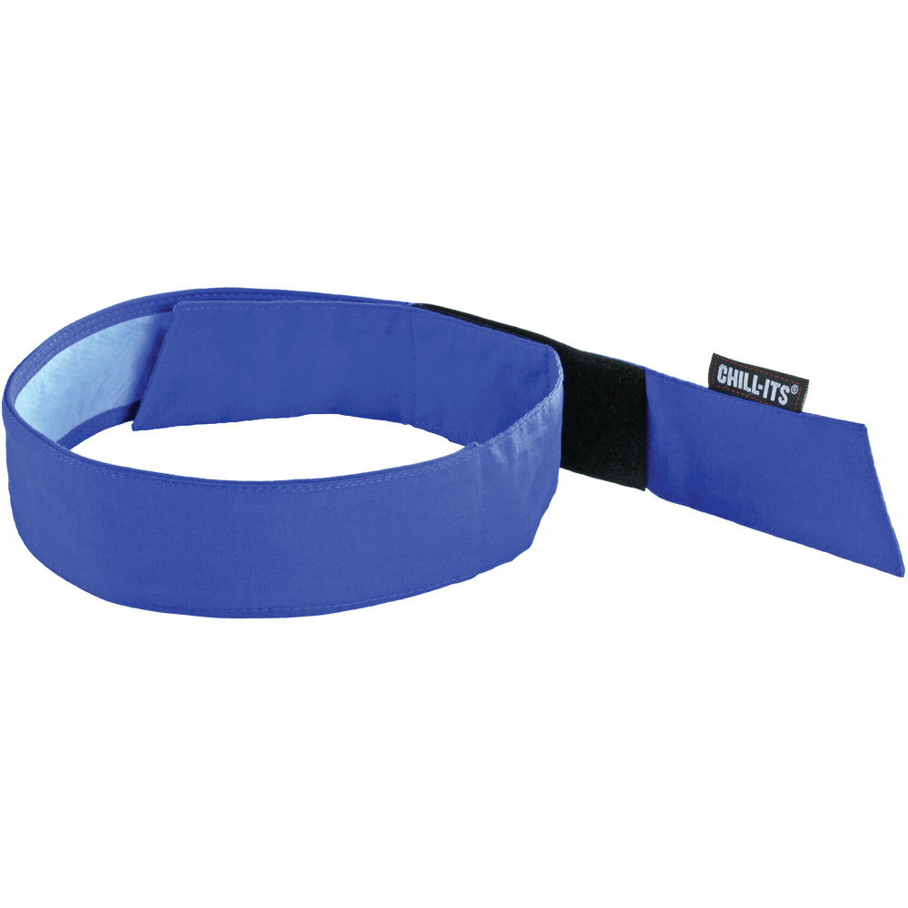 Ergodyne Chill-Its 6705CT Evaporative Cooling Bandana Headband w/ Hook & Loop Closure