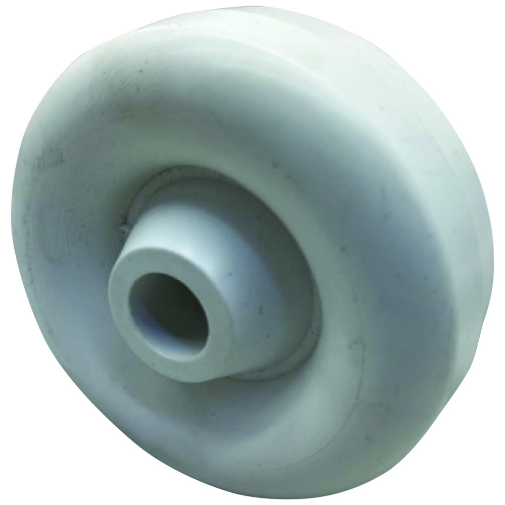 Aarch Caster and Equipment White Donut Polyolefin Wheel, 3 in.