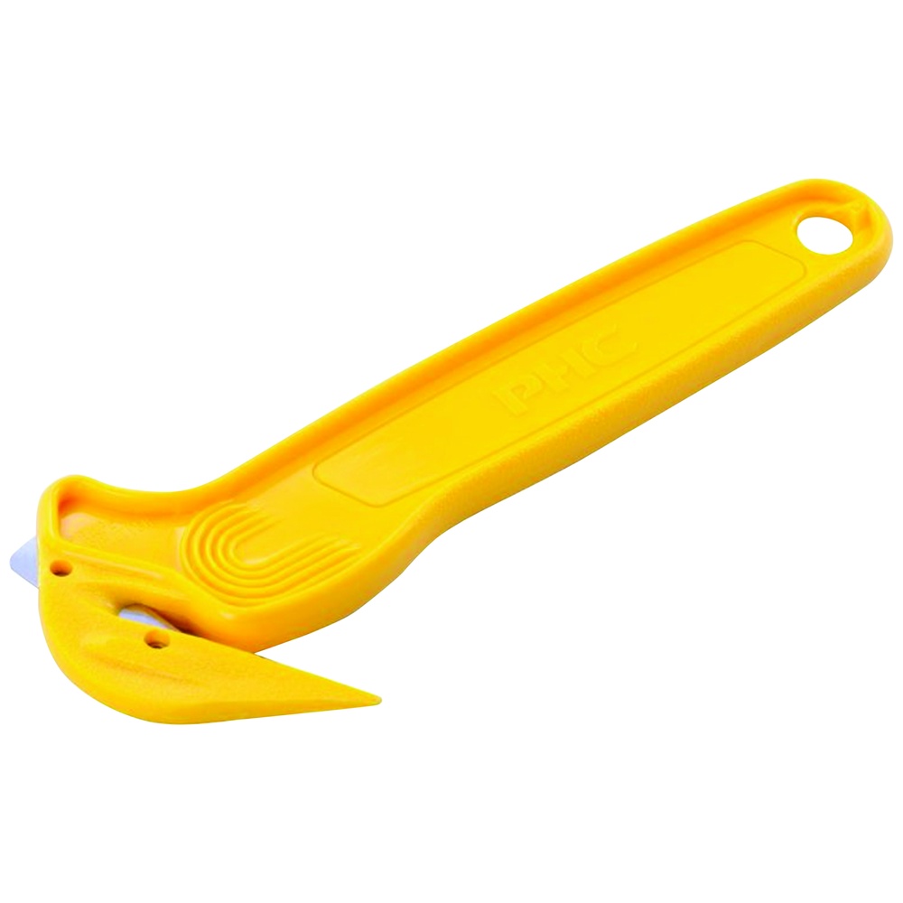 Pacific Handy Cutter DFC364 Disposable Film Cutter with Tape Splitter, Single Hook Recessed Blade, Disposable, Yellow Pacific Handy Cutter DFC364 Disposable Film Cutter with Tape Splitter, Single Hook Recessed Blade, Disposable, Yellow