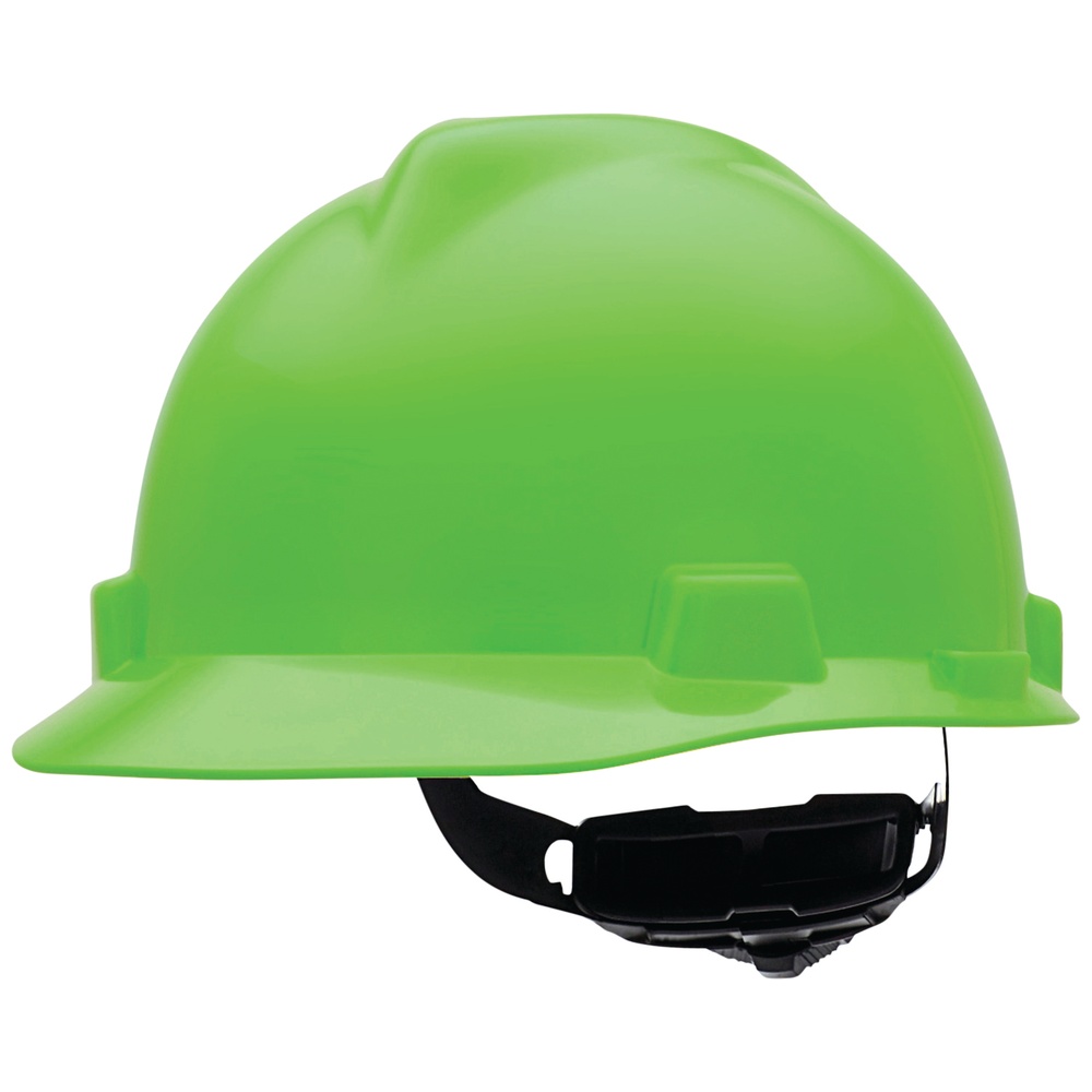 MSA V-Gard® Hard Hats, Ratchet Style Suspension, Non-Vented