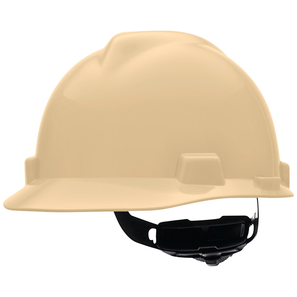 MSA V-Gard® Hard Hats, Ratchet Style Suspension, Non-Vented