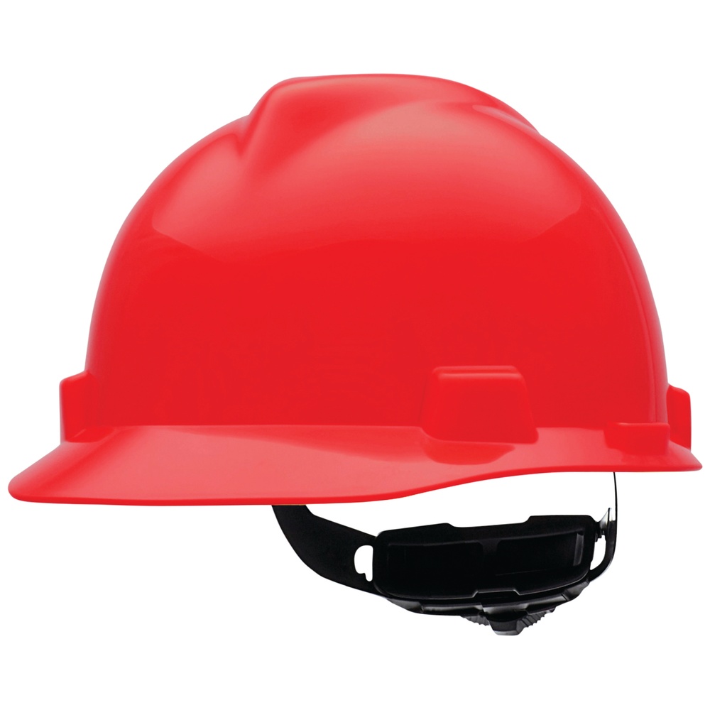 MSA V-Gard® Hard Hats, Ratchet Style Suspension, Non-Vented