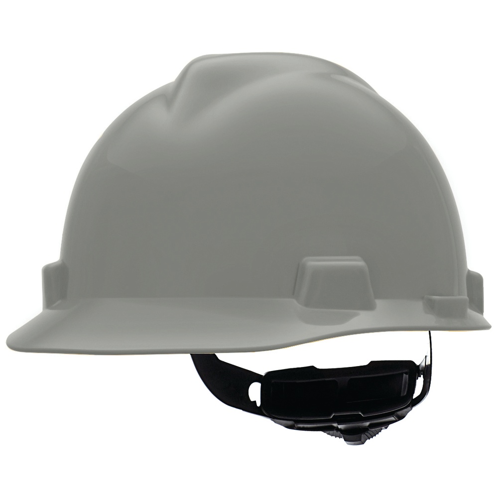 MSA V-Gard® Hard Hats, Ratchet Style Suspension, Non-Vented