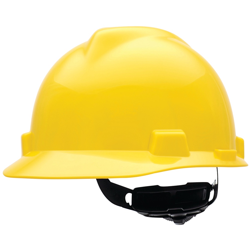 MSA V-Gard® Hard Hats, Ratchet Style Suspension, Non-Vented