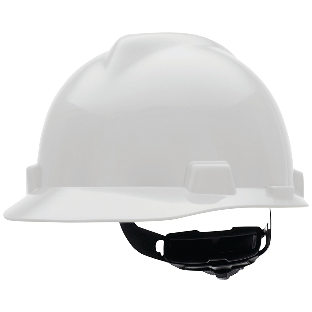 MSA V-Gard® Hard Hats, Ratchet Style Suspension, Non-Vented