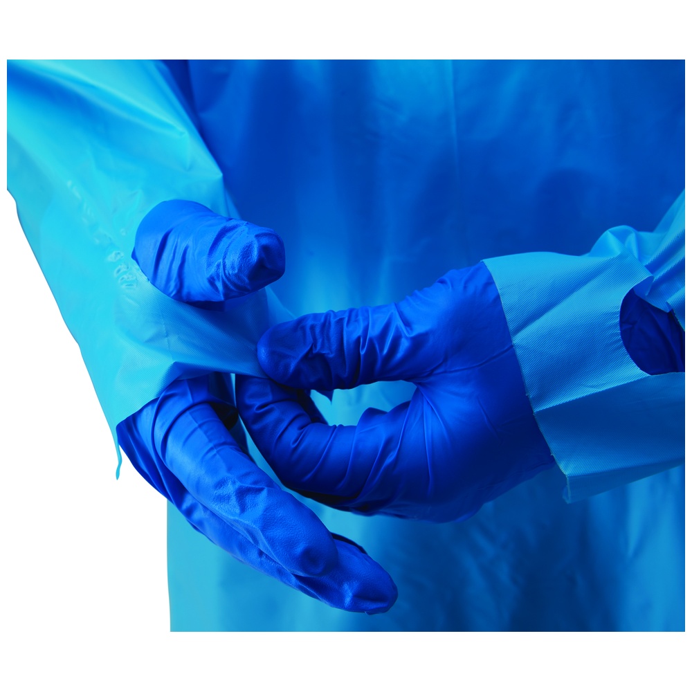 WorkHorse Premium Disposable Polythylene Gowns, 3 Mil With Thumb Loop