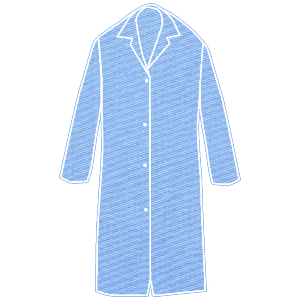 Southern Apparel Inc. Butcher Frocks Long-Sleeves, No Pockets, Dome Snaps, 7 Ounce