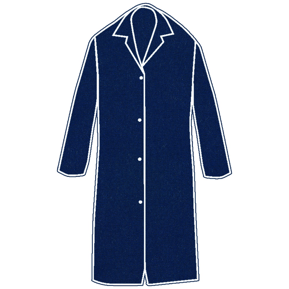 Southern Apparel Inc. Butcher Frocks Long-Sleeves, No Pockets, Dome Snaps, 7 Ounce