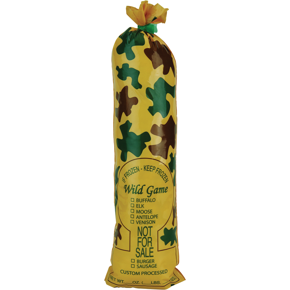 Clarity E-Z Pak Poly Meat Bags, Not For Sale Wild Game Camo Print