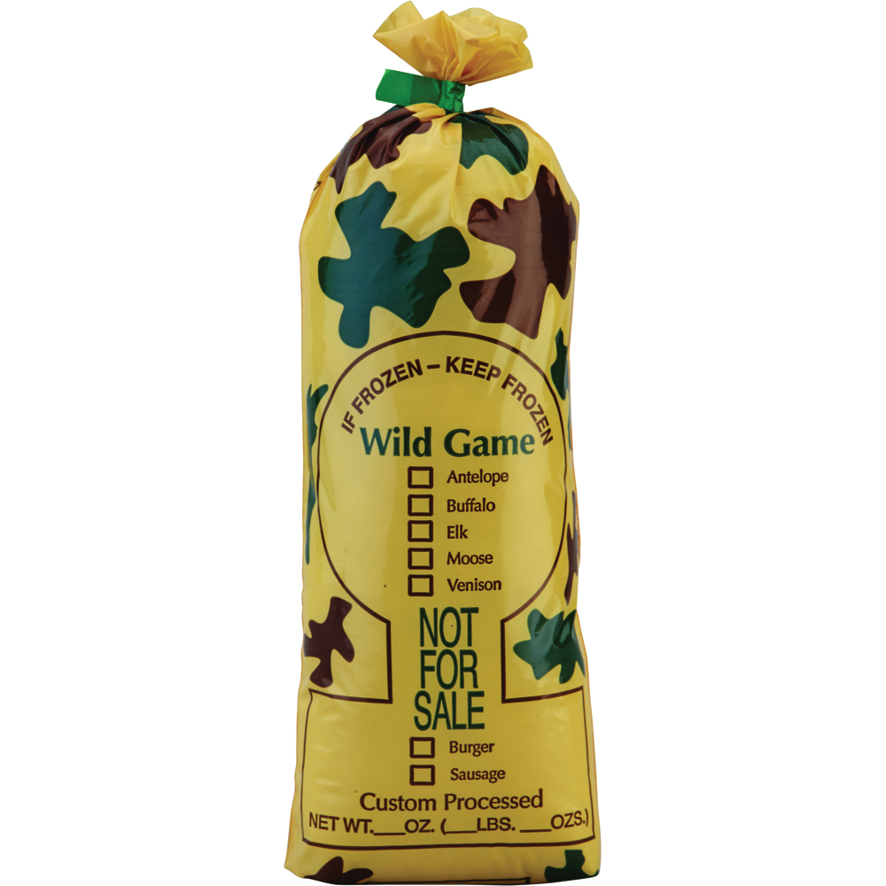 Clarity E-Z Pak Poly Meat Bags, Not For Sale Wild Game Camo Print