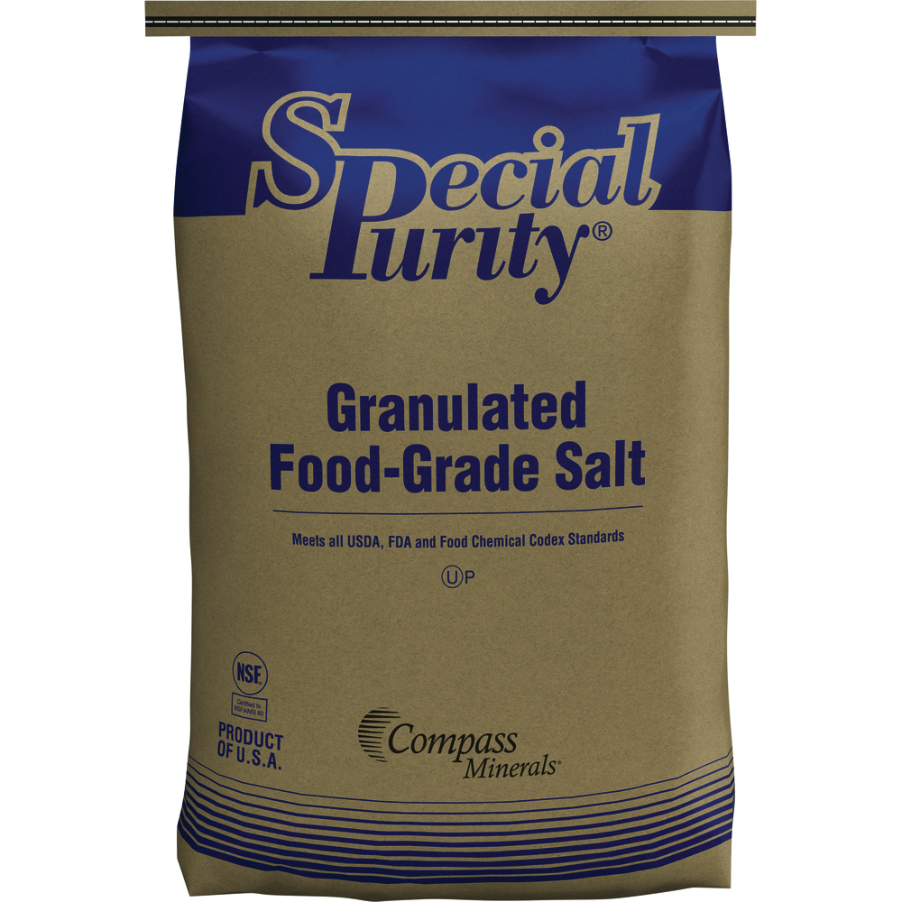 Special Purity Granulated Food Grade Salt, 50lb bag Special Purity Granulated Food Grade Salt, 50lb bag