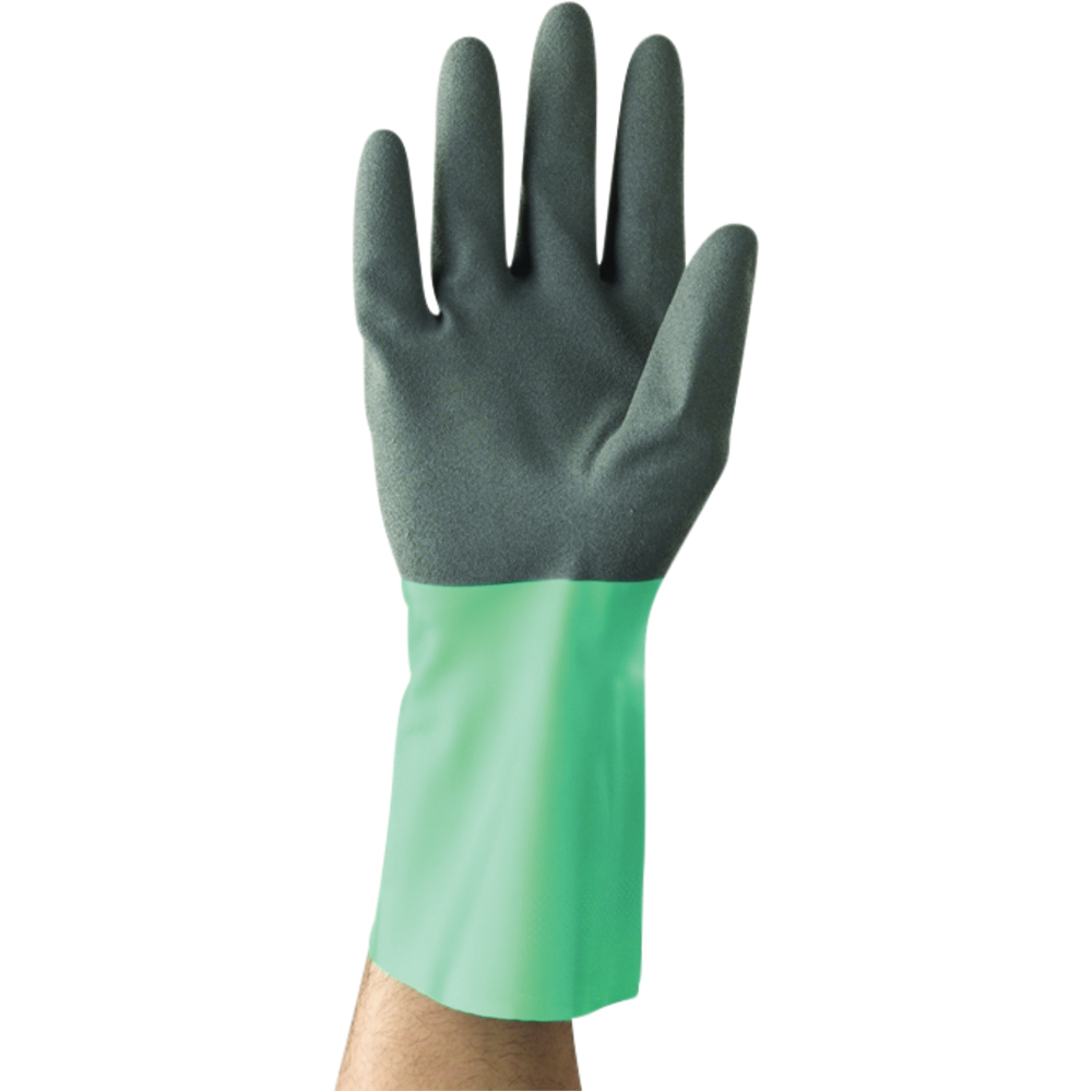 Ansell AlphaTec 58-430 Acrylic-Lined Nitrile Chemical Gloves with ANSELL GRIP™ Coating