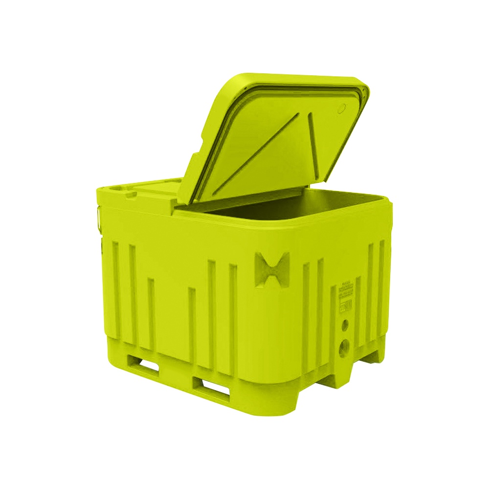 Polar Insulated Chest with Split Lid, Medium, 24 Cubic Feet, Yellow