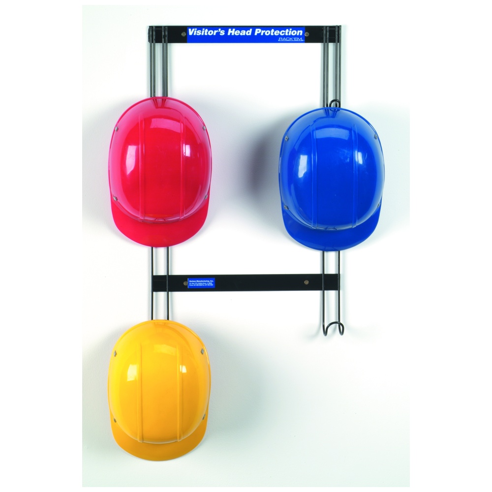Rack’Em™ Hard Hat and Coat Rack, Wall-Mount, Heavy-Duty Steel