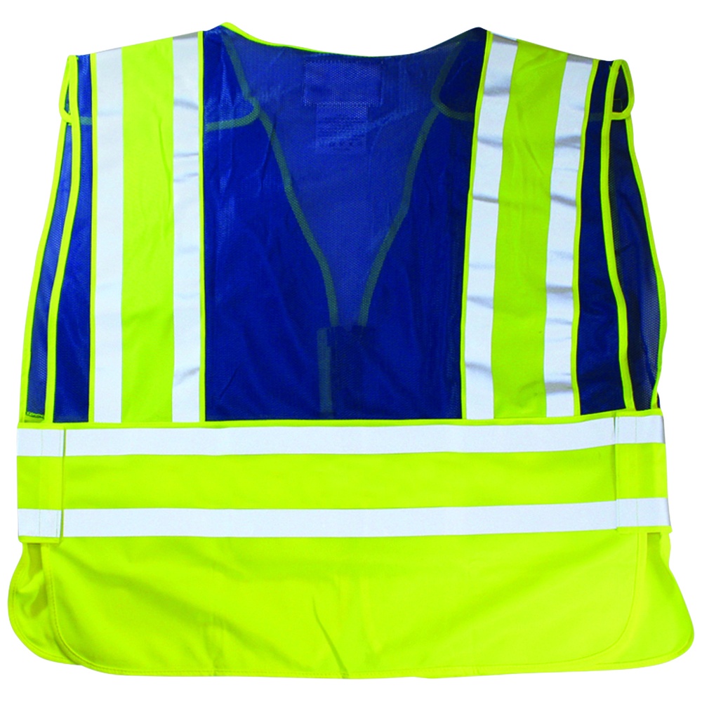 PIP Breakaway Public Safety Vest, ANSI Type P Class 2, No Logo, Hi-Vis Yellow