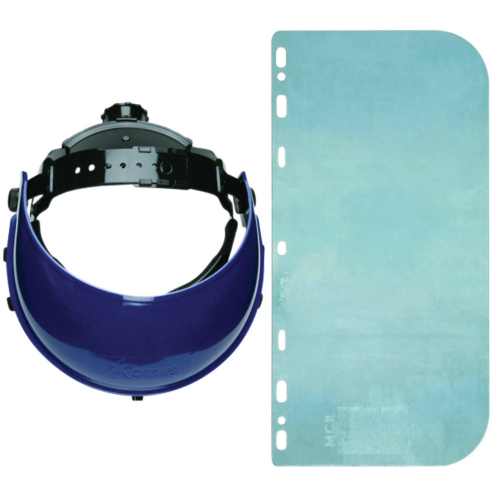 MCR Safety Combo Kit Headgear with Clear PETG Face Shield