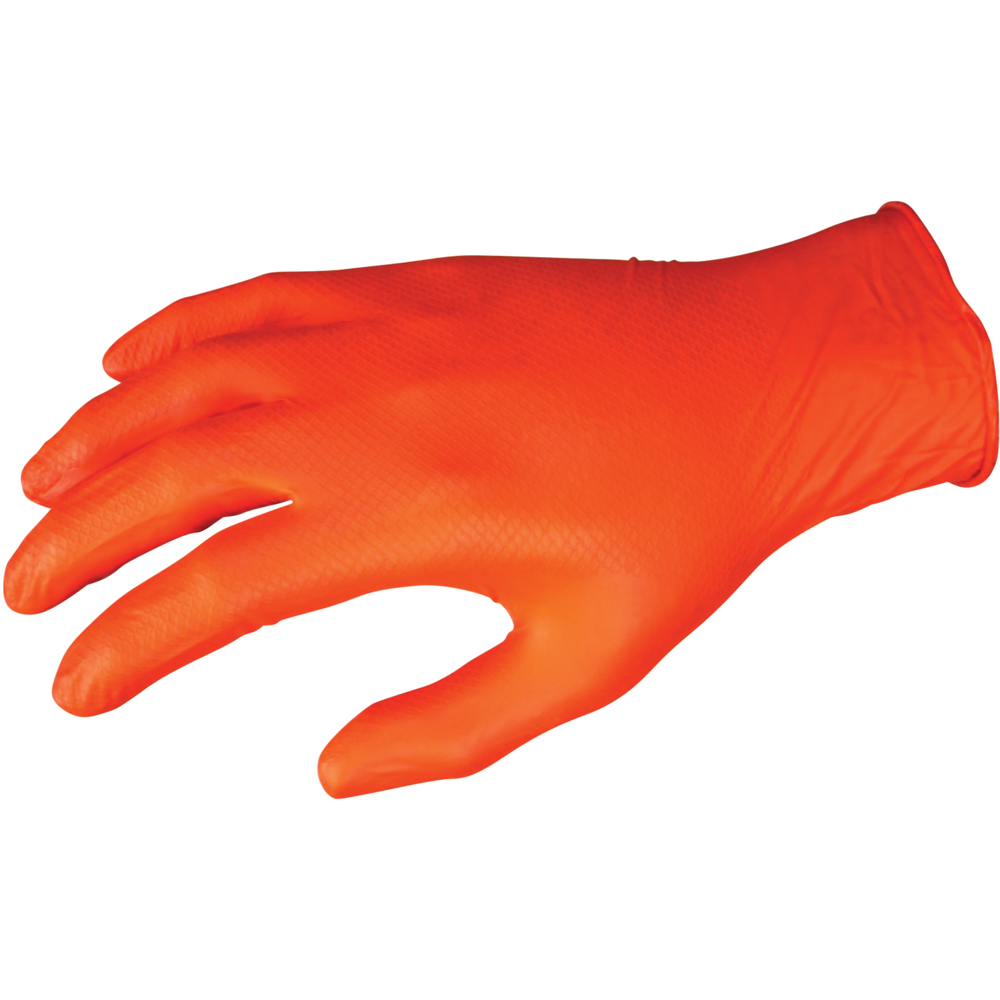 MCR Safety Grippaz™ NitrileShield™ Nitrile Gloves, Powder-Free, 6mil