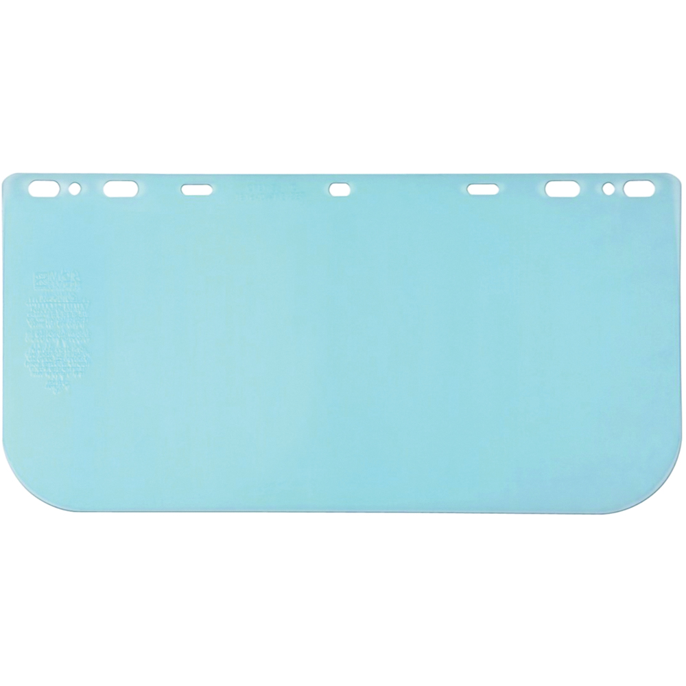 MCR Safety Face Shield, Impact-Resistant, PETG, 8 Inch x 16 Inch, 0.40 Inch Thickness, Clear