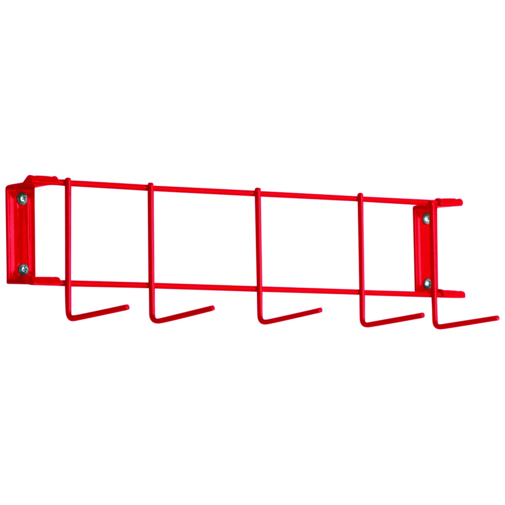Rack’Em™ 5-Hook Rack, PVC Coated Steel, Wall-Mount
