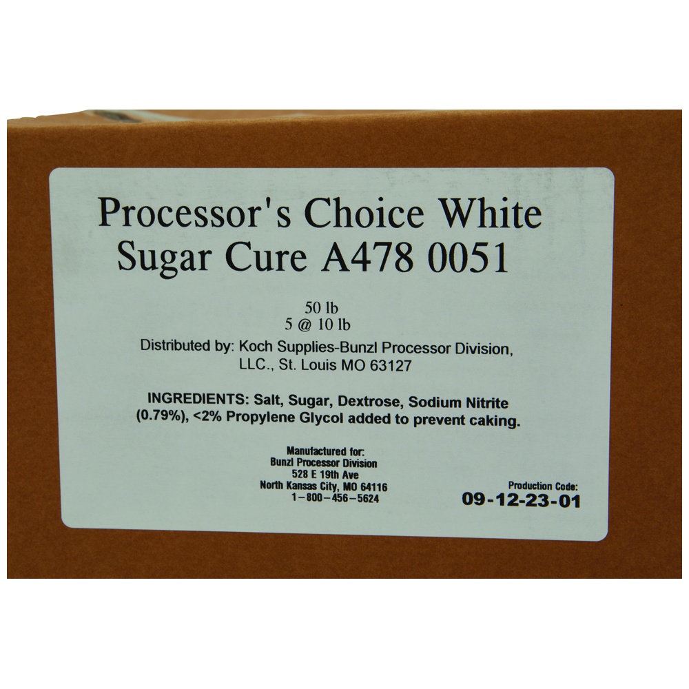 Processor's Choice White Sugar Cure, 50 Pounds