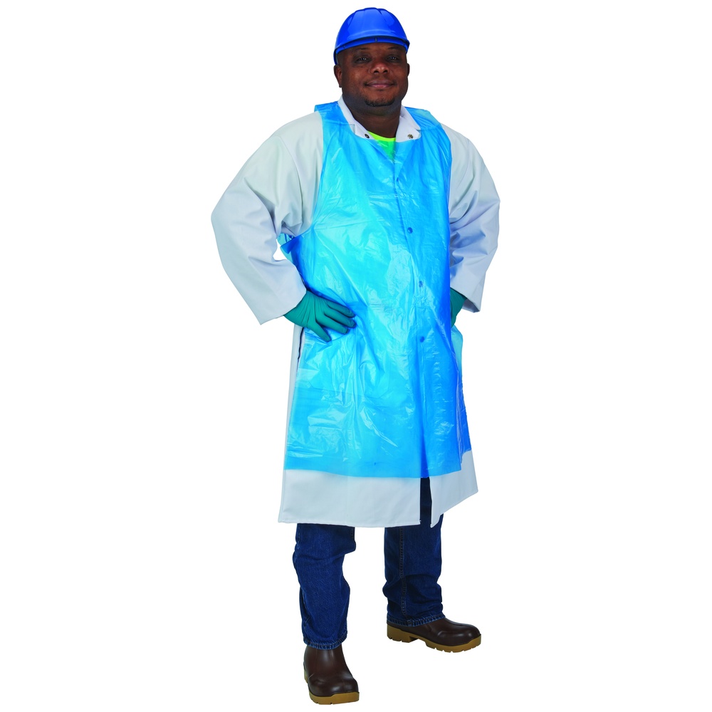 WorkHorse Disposable Polyethylene Aprons, Smooth, 1 Mil, Individually Wrapped